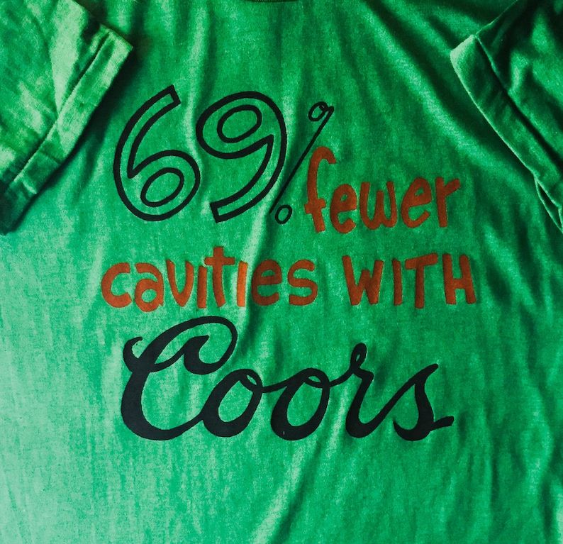 Medium Beer Vtg 70S 80S Coors Silver Bullet Rock Concert Light Bud 4Th July Summer Green Party Vintage Nos Tee Unused T Shirt