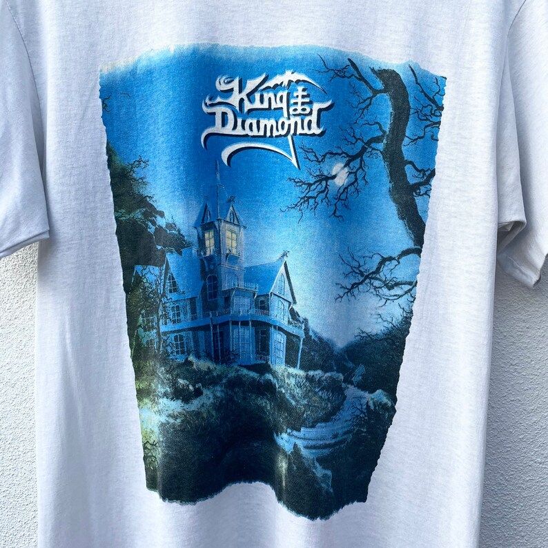 Mega Rare Vintage King Diamond Them North American Tour Concert 1988 Heavy Metal Band Shirt