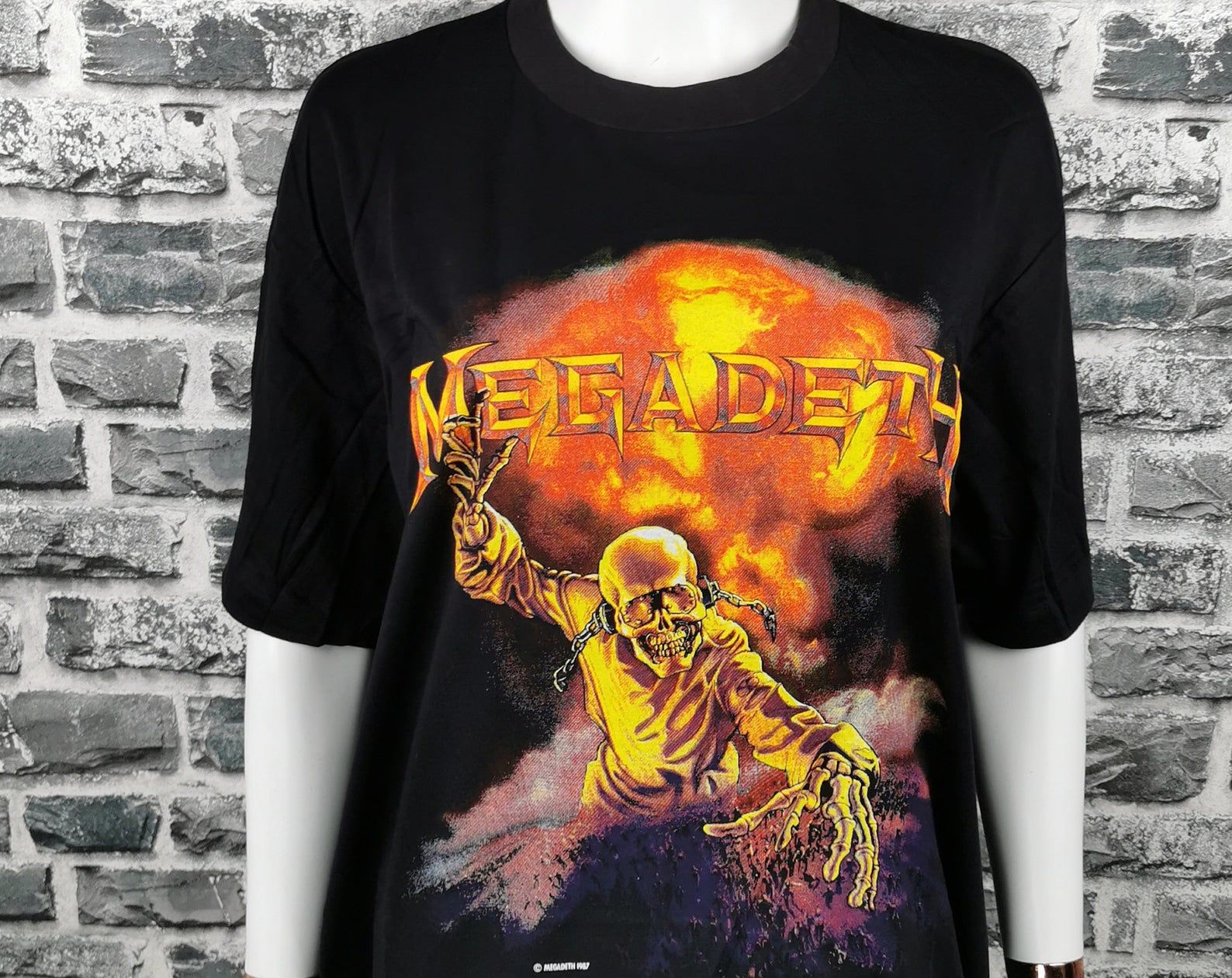 Megadeth 1987 Unworn Vintage T-Shirt / Vic Definitione / Clash Of The Titans / Mega Rare