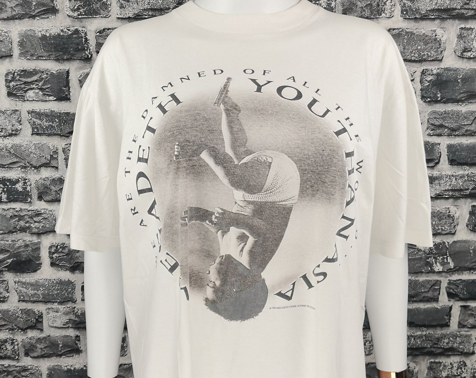 Megadeth 1994 Vintage T-Shirt Anasia World Tour / Metal Punk Hardcore Rare Tee