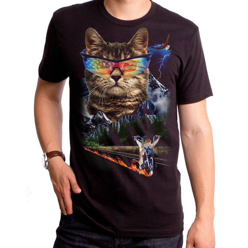 Meow For Freedom Mens T Shirt