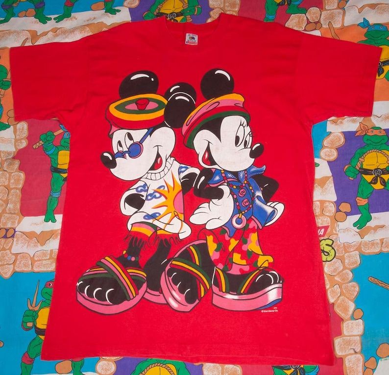 Mickey Mouse Minnie Disney Rasta T Shirt