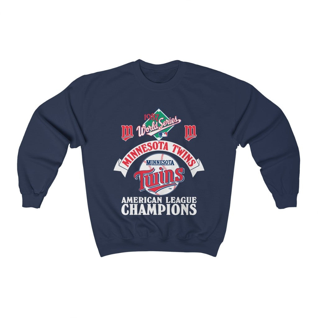 Minnesota Twins 1987 World Series American League Champions Garan Sweatshirt 211129