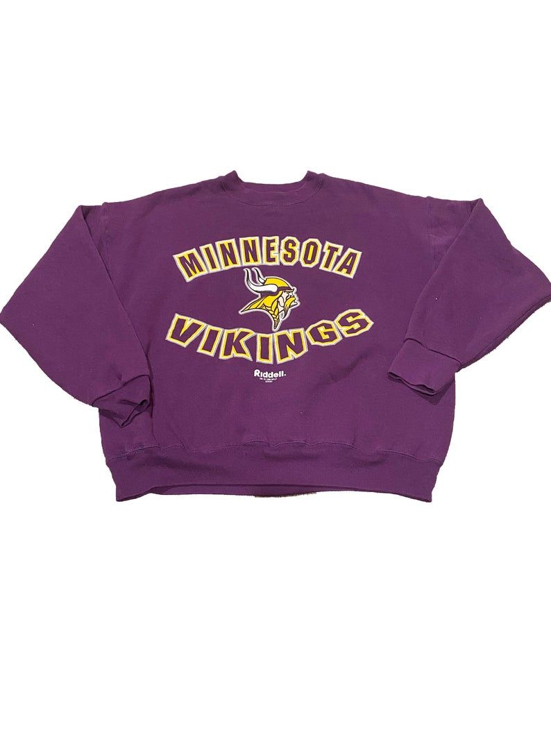 Minnesota Vikings Sweater Vintage NFL Football Riddell 1999 Randy Moss Shirt