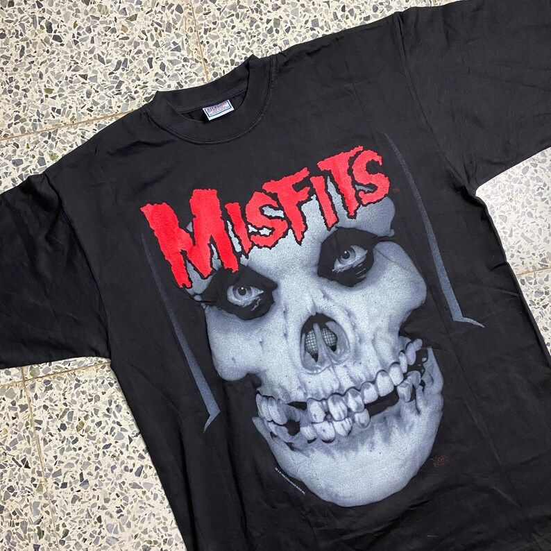 Misfits 1990S Band T Shirt Here Comes The Dead Dead Stock Danzig Crimson Ghost Punk Horror