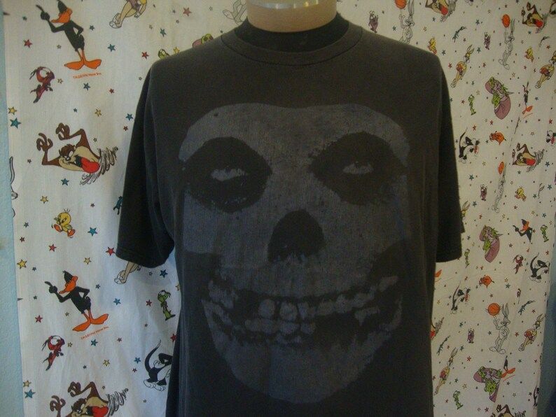 Misfits Vintage 90S Michale Graves Era Giant Tag Horror Punk Rock Concert Tour T Shirt
