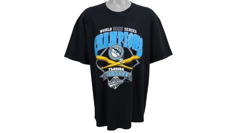 Mlb Florida Marlins Spell Out T-Shirt 1997 Shirt