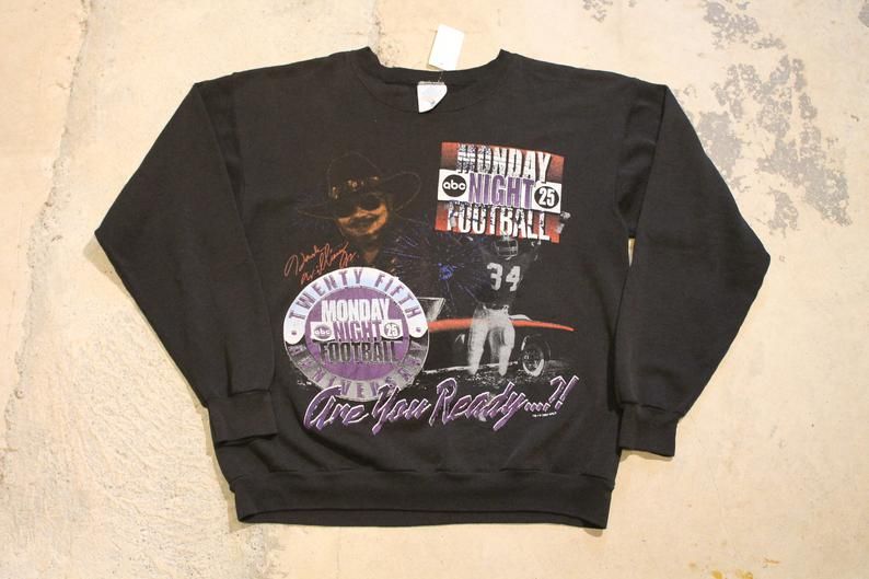 Monday Night Football Hank Williams Jr Country Music Singer  NFL Vintage American 1994 Shirt