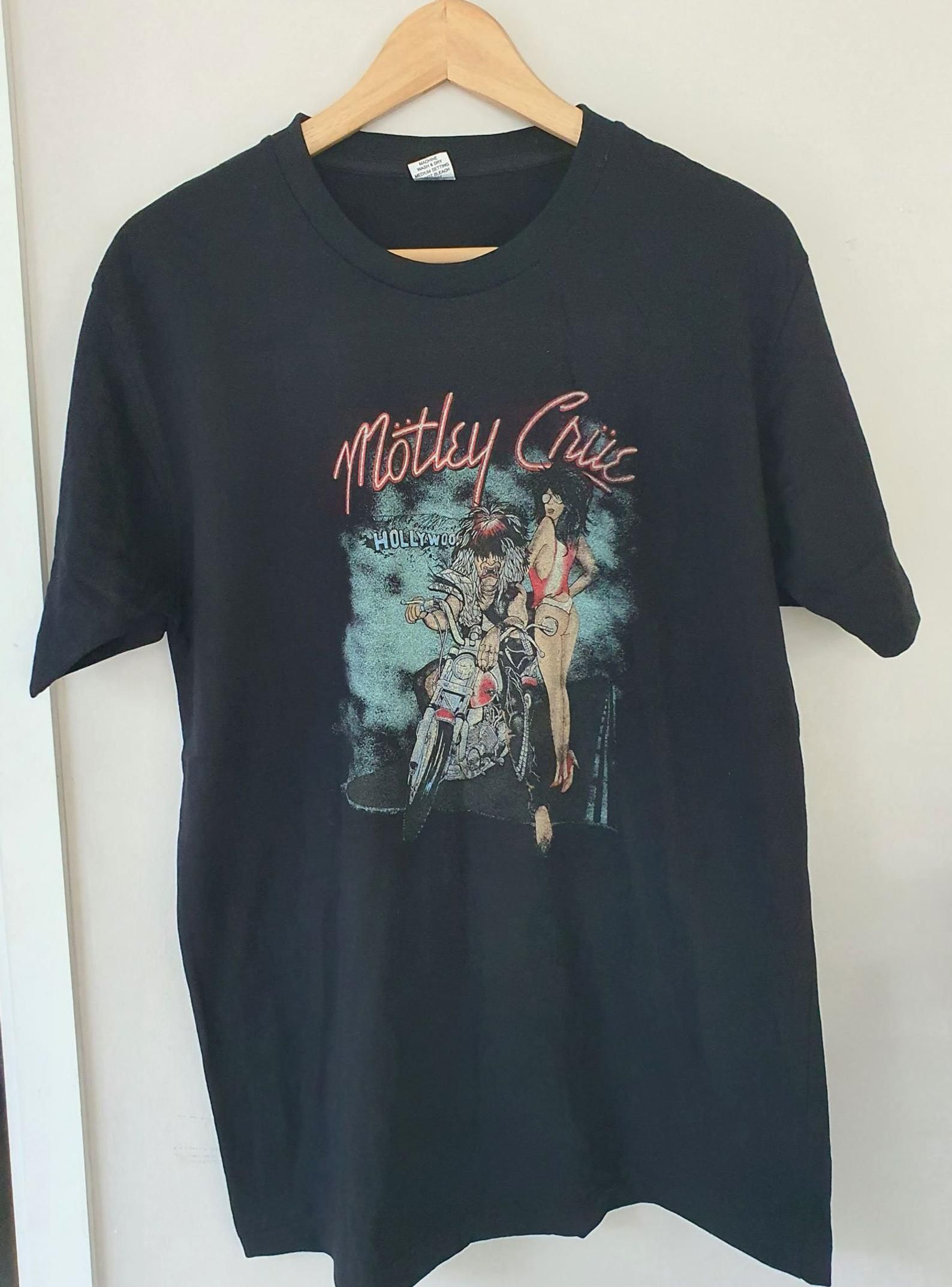 Motley Crue T-Shirt Vintage Look Retro T-Shirt L 21