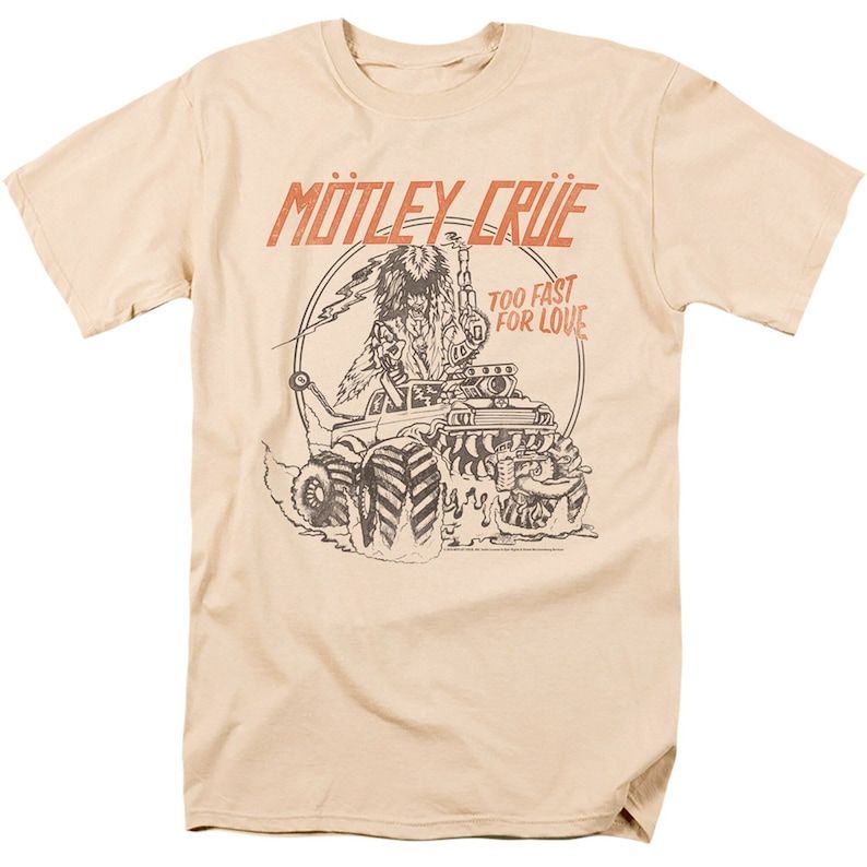 Motley Crue Too Fast For Love Adult 18 1 Classic T Shirt