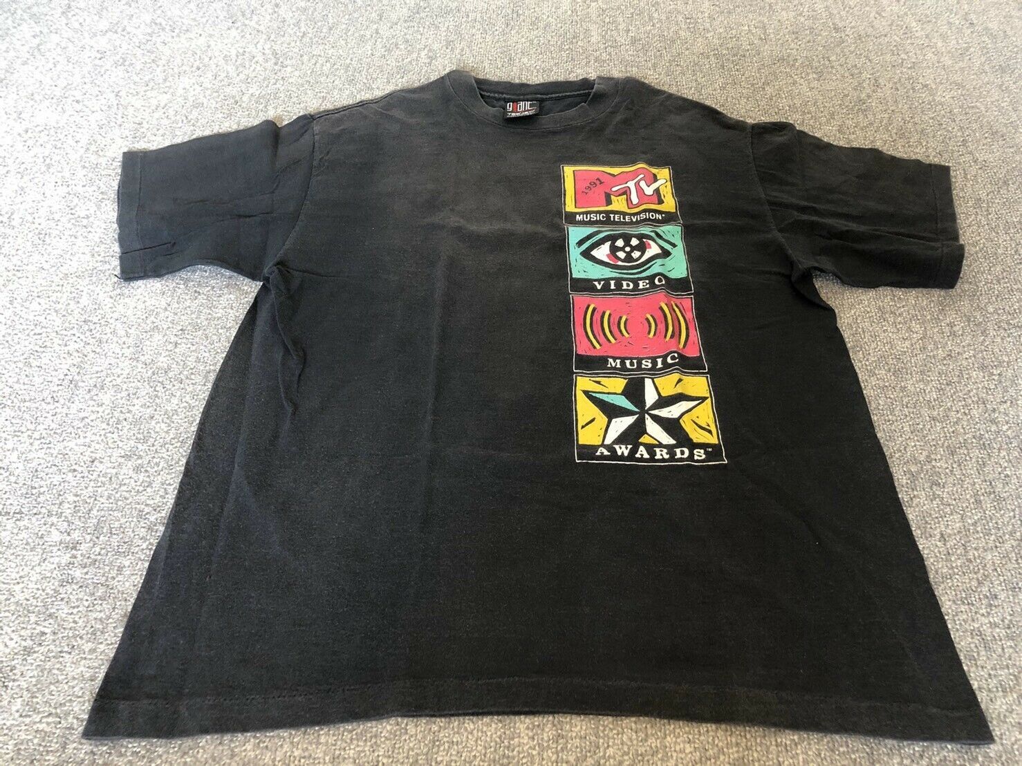 Mtv Shirt Video Music Awards 1991 Giant Body 90S Vintage Rock Hiphop Classic