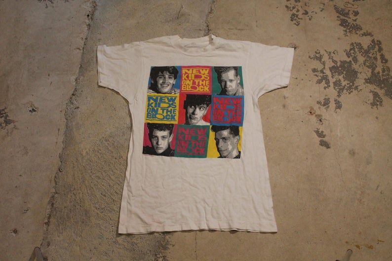 Music Promo Graphic Vintage New Kids On The Block Shirt