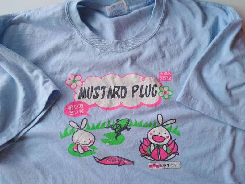 Mustard Plug Tshirt Ska Punk Pop Punk Band Graphic Japanese Cartoon Anime