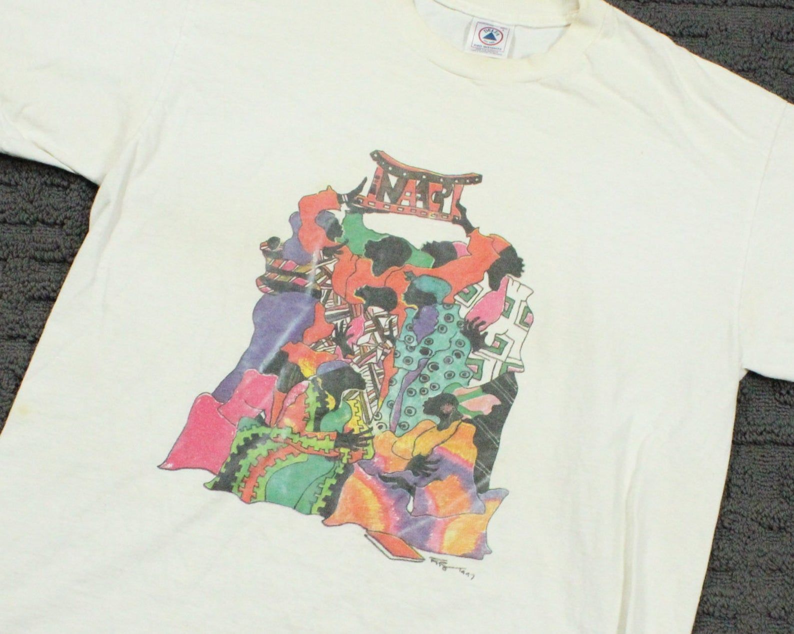 Naacp T-Shirt / 90S Politics / Black History / Afro American Tee / Political Promo Graphic Shirt / Delta