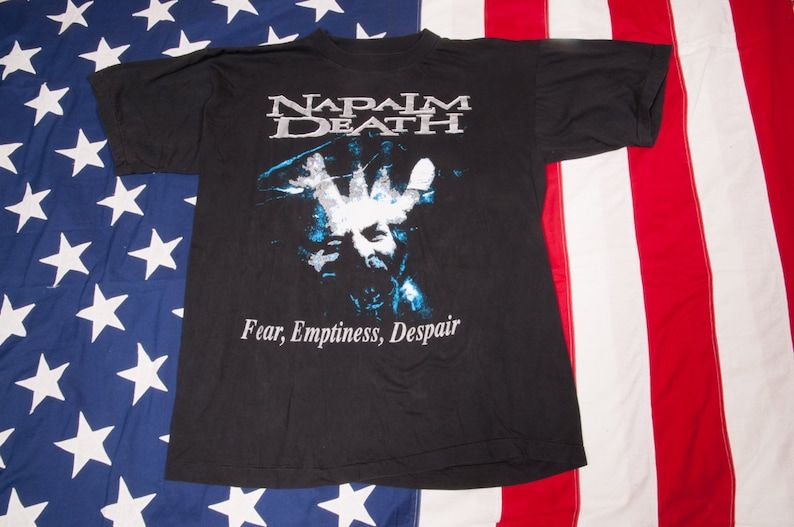 Napalm Death T Shirt Rare Design Shirt