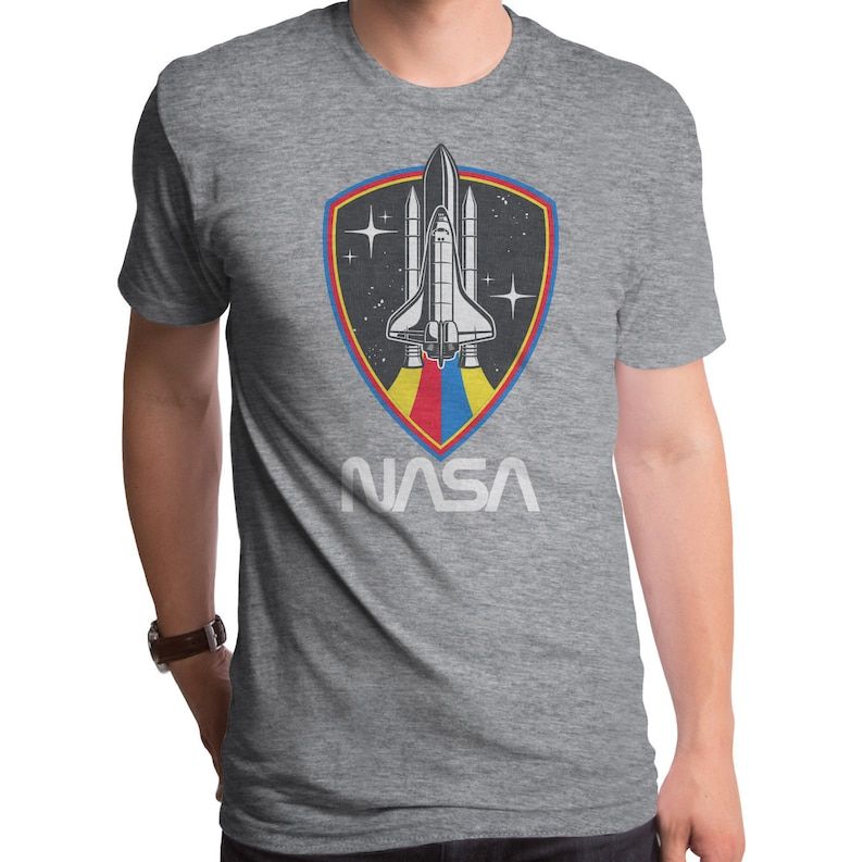 Nasa Shuttle Shield Mens T Shirt nasa shuttle shield mens t shirt htr8y