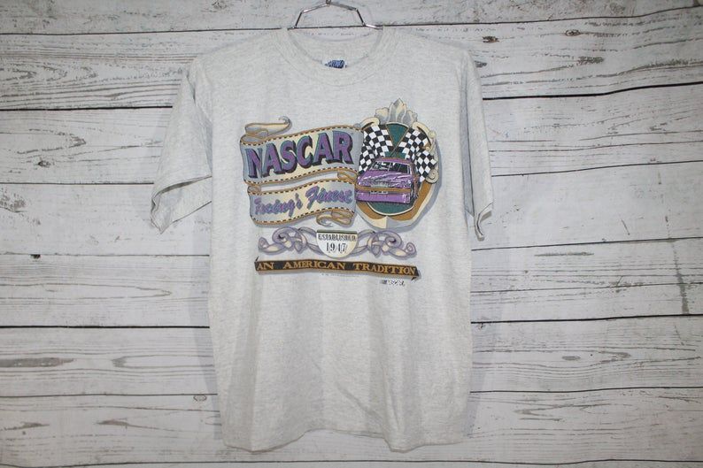 Nascar 1992 An American Tradition Vintage Retro Print Large Graphic Shirt nascar 1992 an american tradition vintage retro print large graphic shirt ytyb0