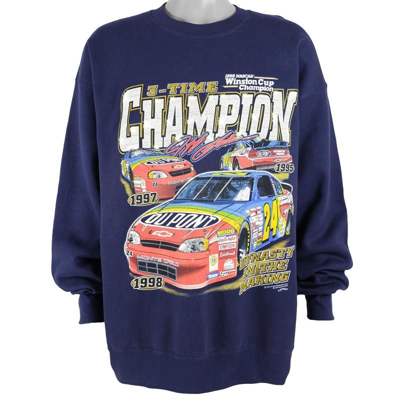 Nascar Jeff Gordon 24 3 Time Winston Cup Champion Nutmeg 1998 Shirt