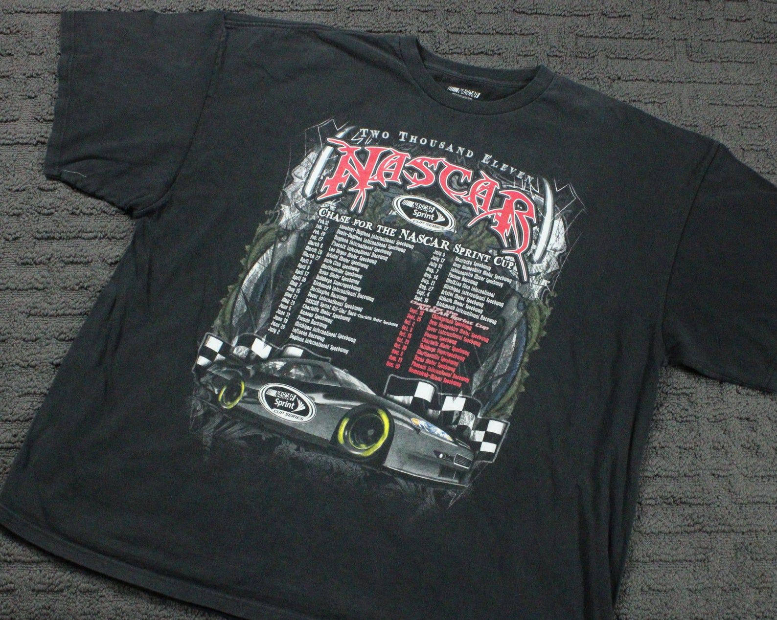 Nascar Racing T-Shirt / 90S Dale Earnhardt Promo Graphic Tee / Motor Sports / Speedway