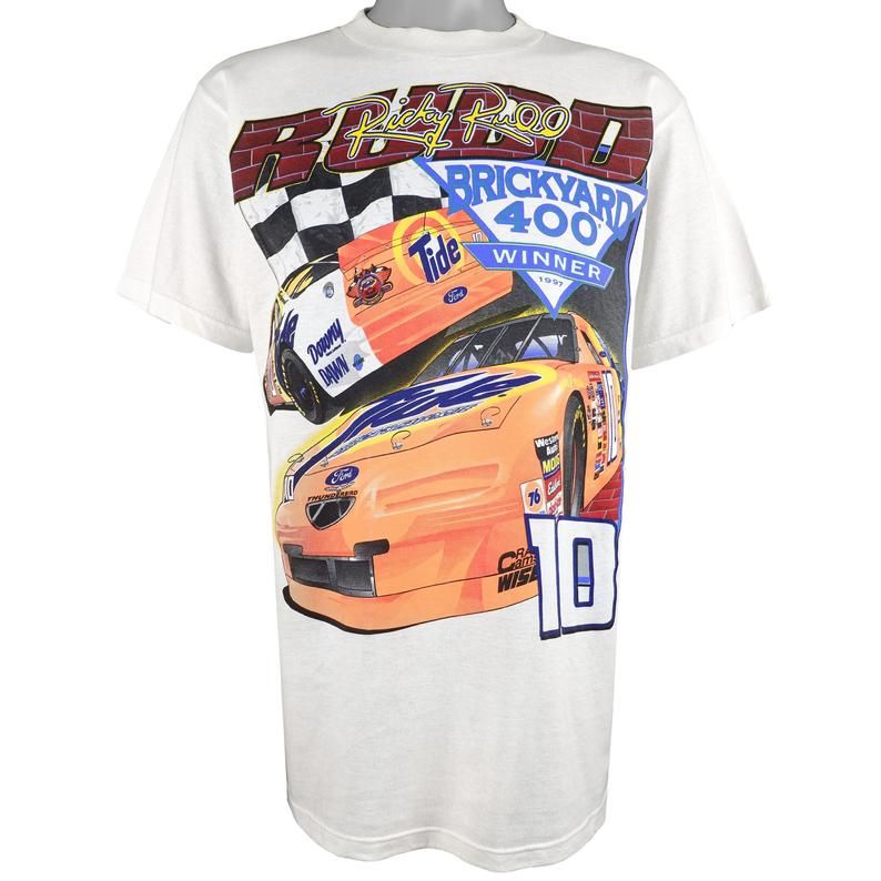 Nascar Ricky Rudd 10 Brickyard 400 Winner Deadstock 1997 Shirt