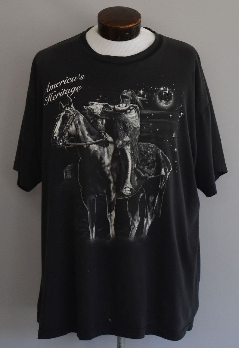 Native American Tee Vintage 90S Americas Heritage T Shirt 1990S Spirit Animal Shirt To Xxl native american tee vintage 90s americas heritage t shirt 1990s spirit animal shirt to xxl vokzv