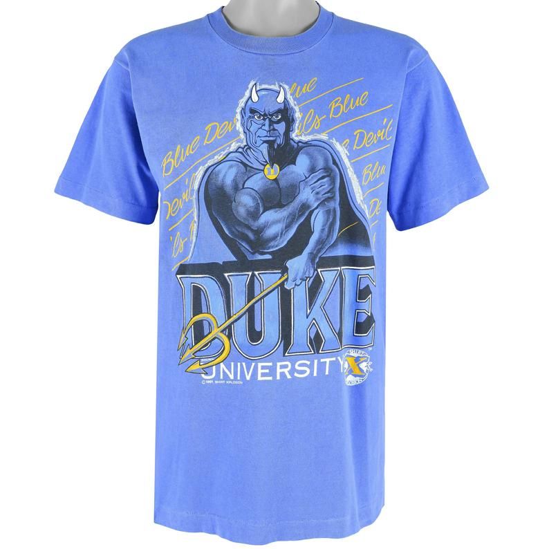 Ncaa Duke University Blue Devils Big Logo 1991 Shirt