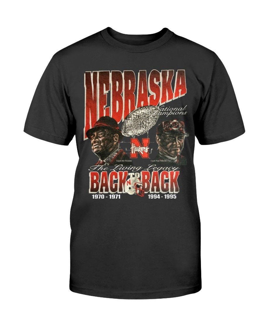 Nebraska Football 1995 National Championship Graphic T Shirt 091021
