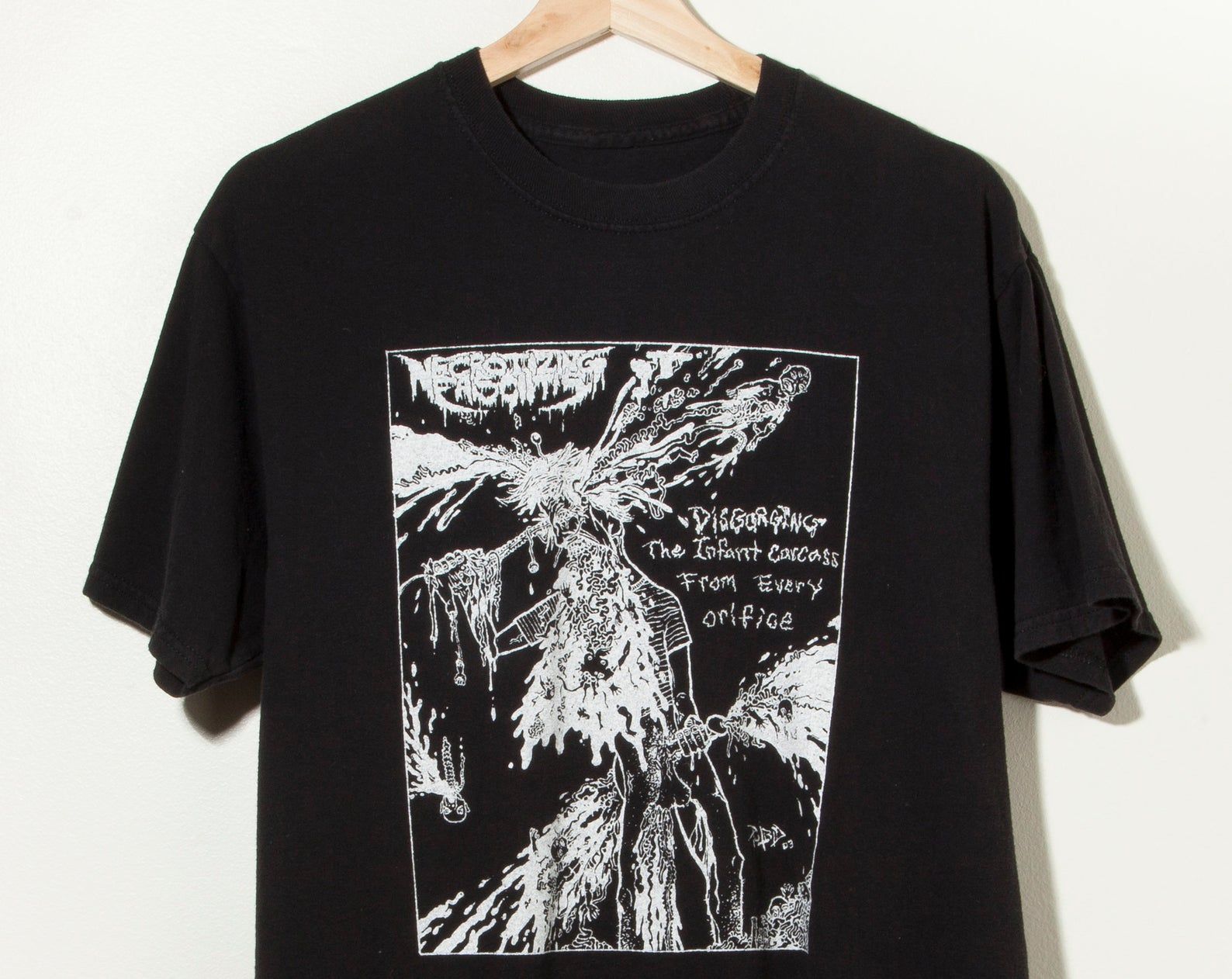 Necrotizing Fasciitis Punk Band Rock Metal Hardcore T-Shirt Black Gothic Dark Rave Horror Scary Streetwear Norwegian Los Angeles New York