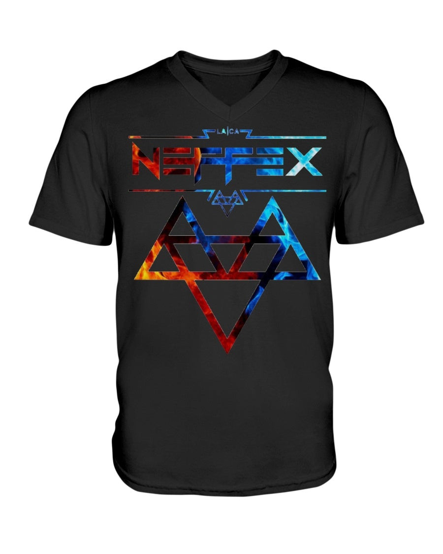 Neffex Unisex V Neck Short Sleeve T Shirt Tee 210913