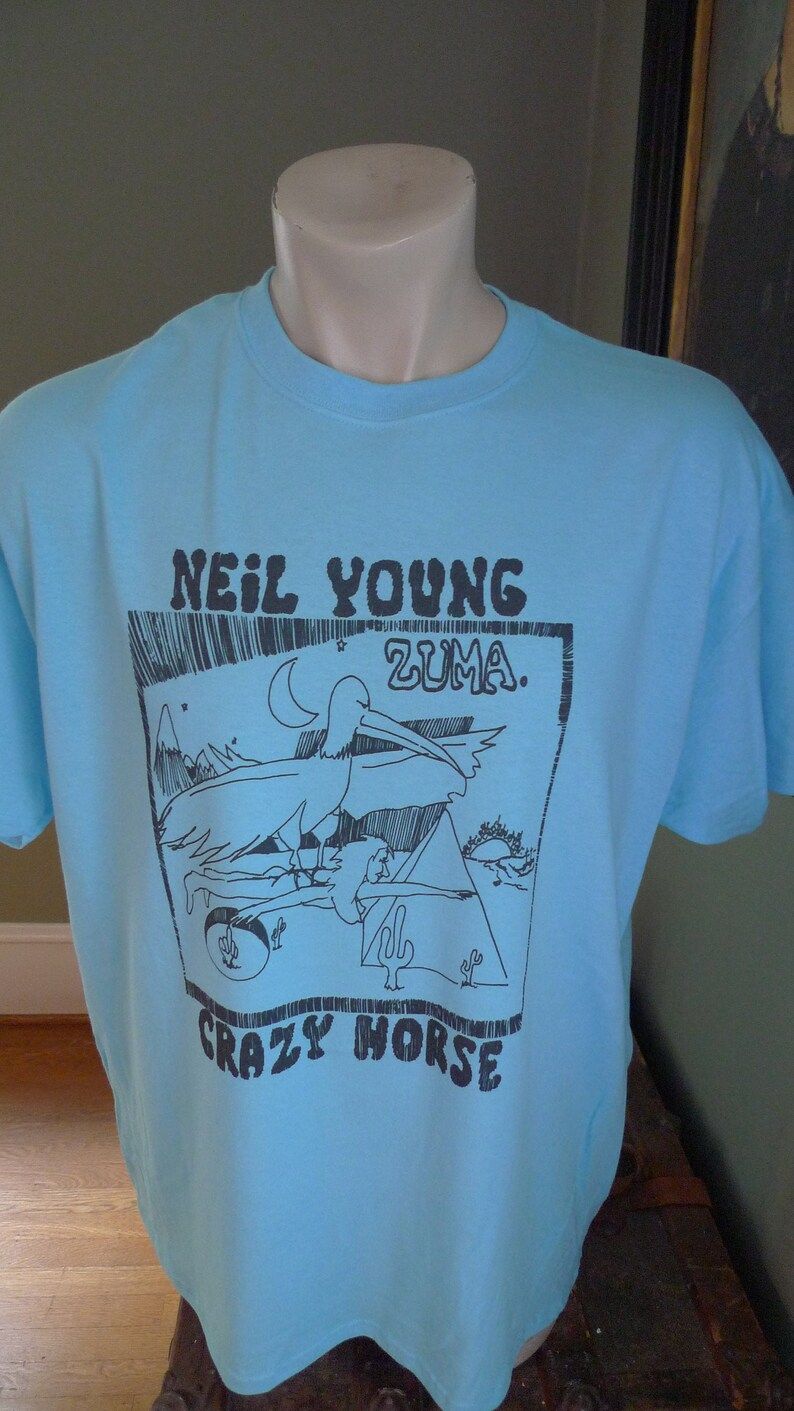 Neil Young Zuma Shirt Rare Design Shirt