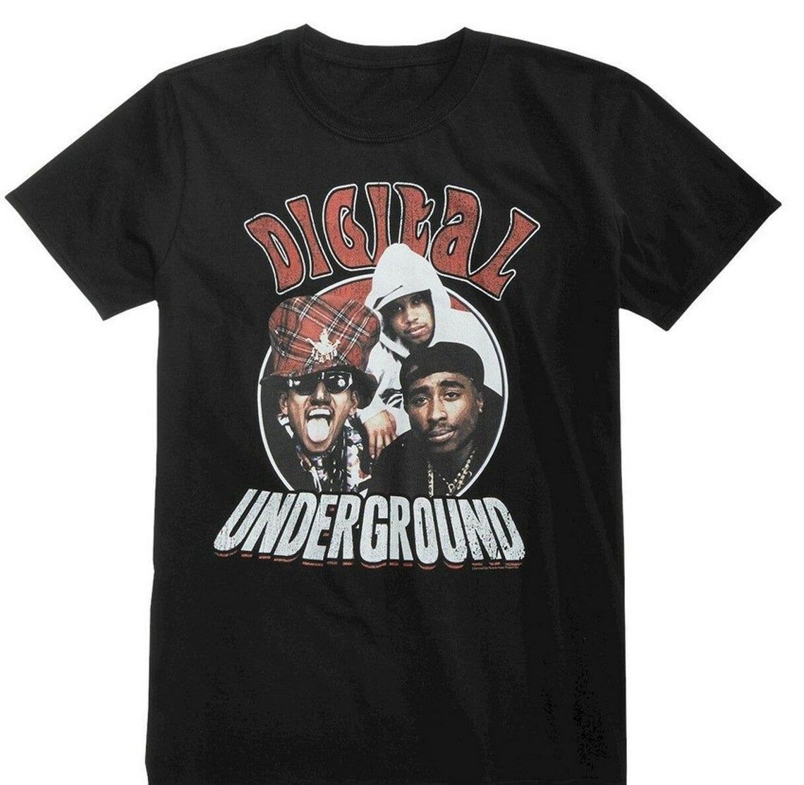 New Digital Underground Squad 1990 Humpty Dance 2 Pac Mens Vintage Shirt