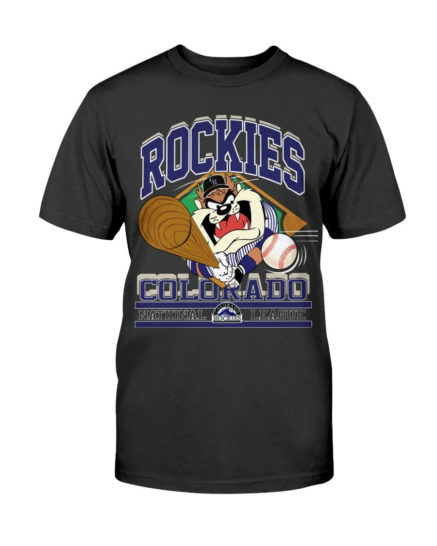 New Nos 1993 Vintage Colorado Rockies Changes Shirt Taz Tasmanian Devil T Shirt 210925