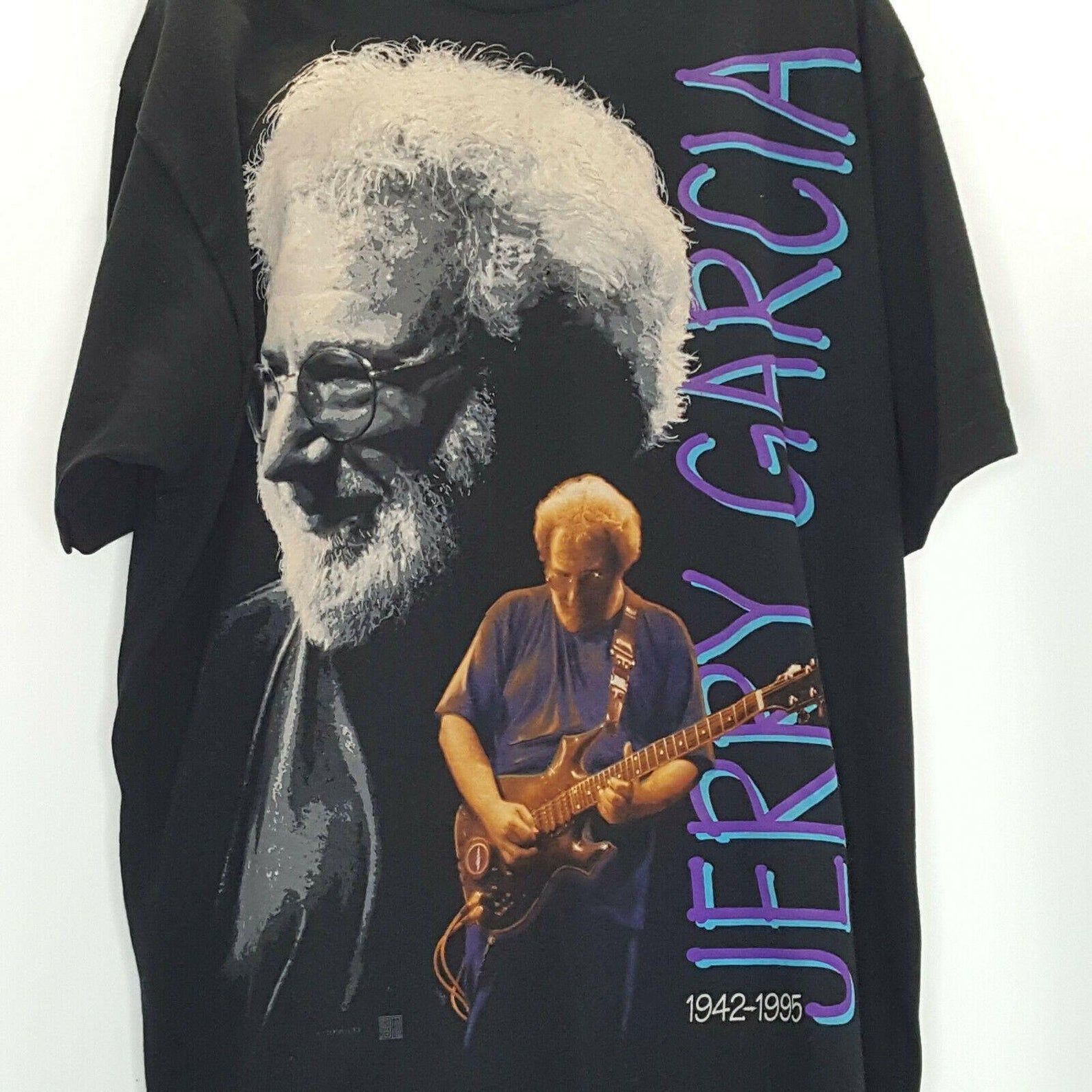 New Vintage Jerry Garcia T Shirt Sz Grateful Dead Memorial 95