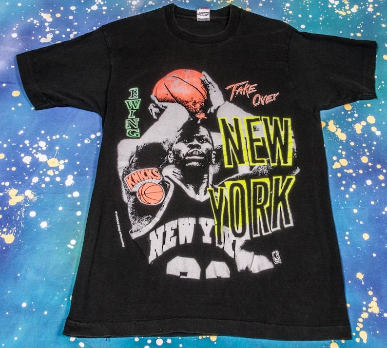 New York Knicks Patrick Ewing Takeover Basketball Shirt