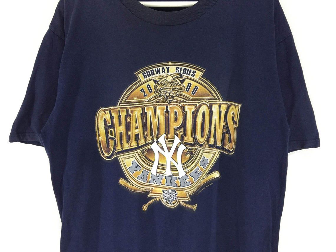 New york yankees champion of the subway series vintage 2000 shirt