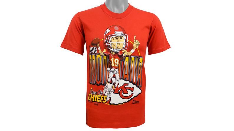 Nfl Chiefs Joe Montana 19 Deadstock 1990's Shirt