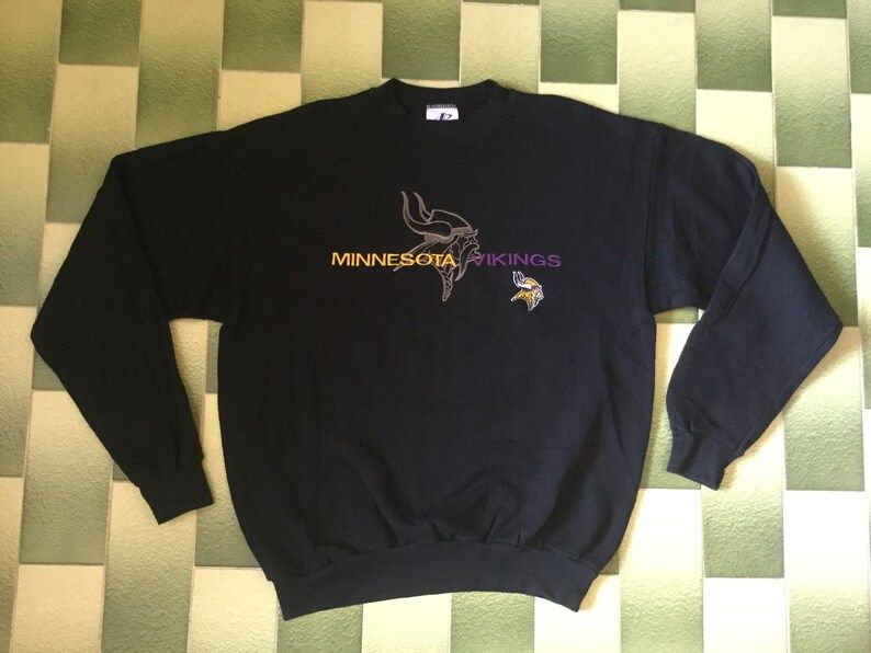 Nfl Minnesota Vikings Pullover Sweatshirt The Vikings American Football By Logoathletic