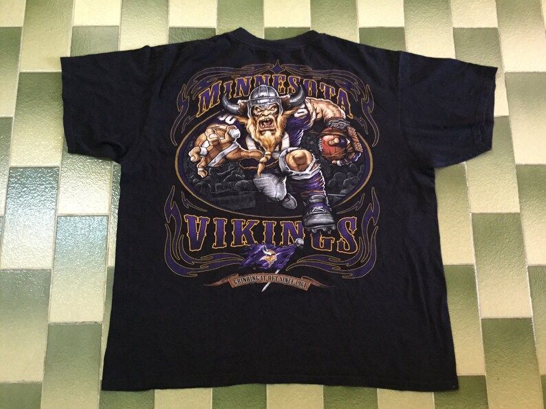 Nfl Minnesota Vikings T Shirt Print American Football The Vikings Tee Shirt