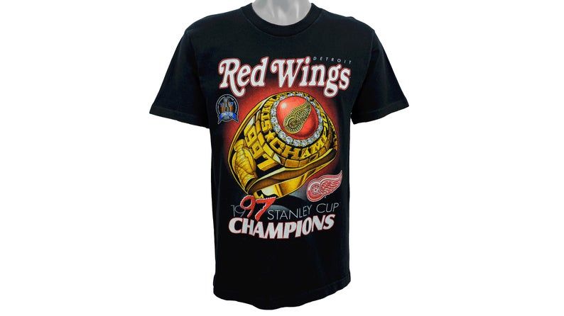 Nhl Detroit Red Wings Big Logo Deadstock 1997 Shirt