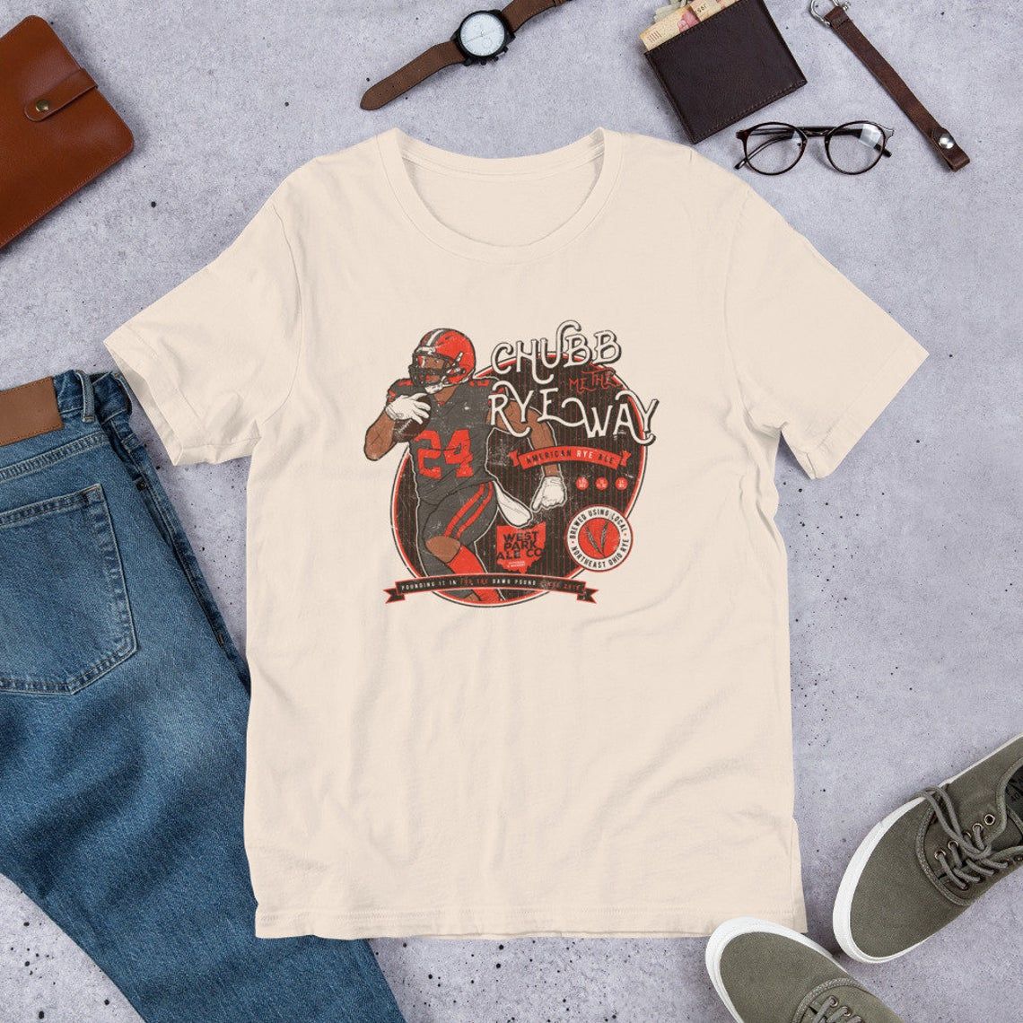 Nick Chubb Vintage Rye Way  shirt