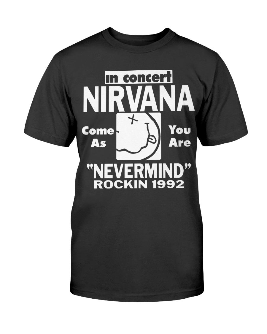 Nirvana Nevermind In Concert T Shirt 081221
