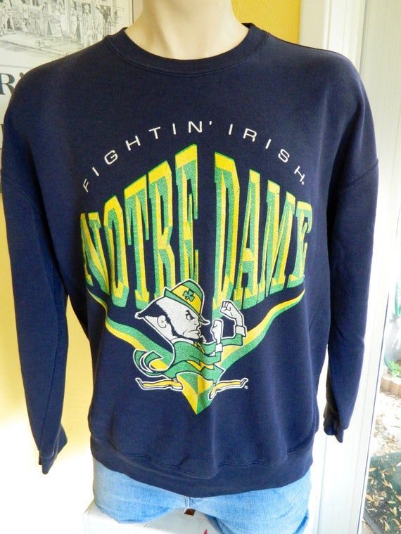Vintage 80's Notre Dame Fighting Irish Leprechaun Shirt