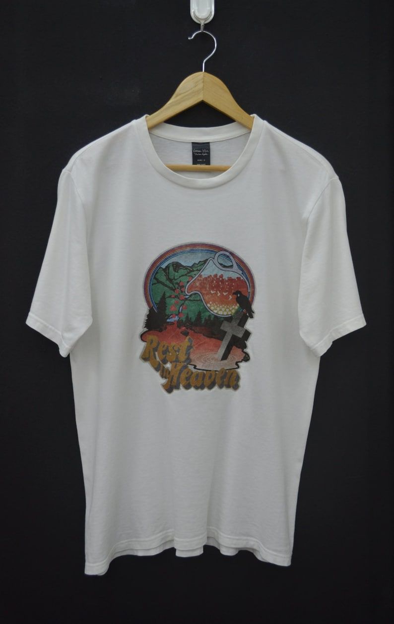 Number Nine Shirt Vintage Number Nine Takahiro Miyashita Rest In Heaven Iron On Made In Japan Tee T Shirt