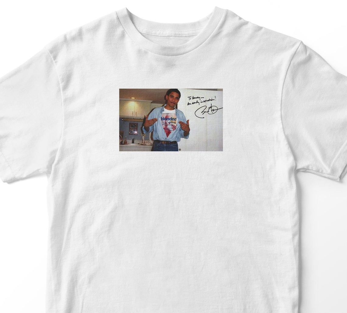 Obama Wearing Frank Ocean Blond Shirt