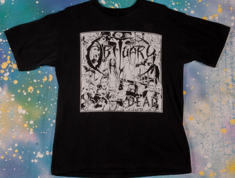 Obituary Metal Rock Rare Design Shirt