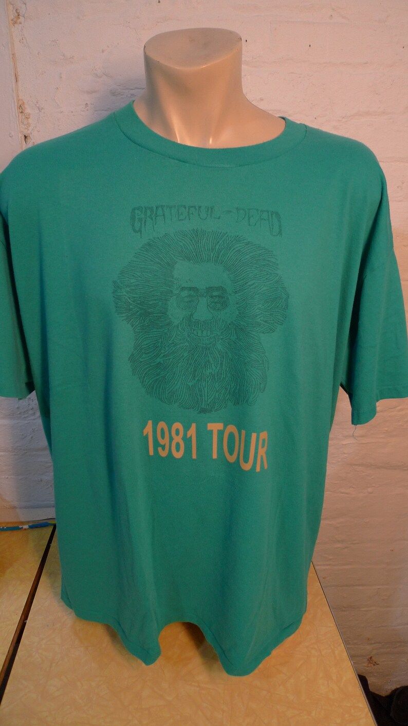 Old Stock Dated 1981 Grateful Dead Shirt Single Sided
