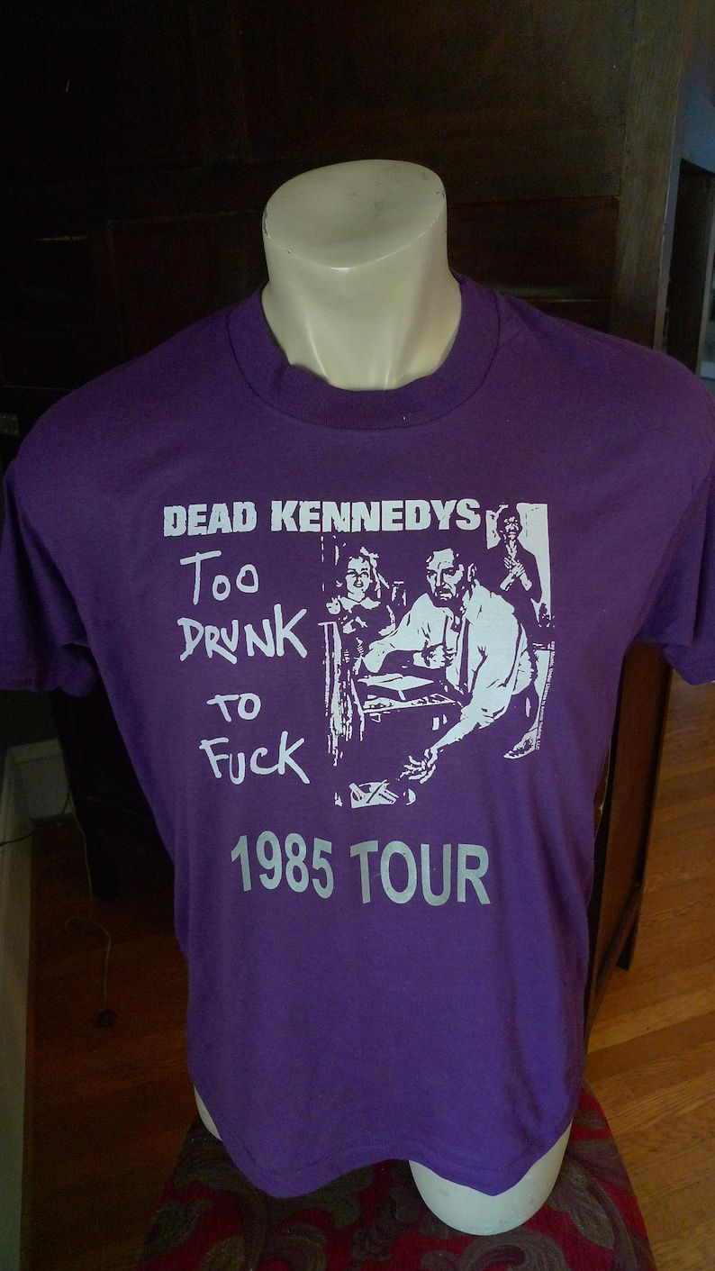 Old Stock Dated 1985 Dead Kennedys Shirt Screen Stars Single Stitched C Licensed By Anthill 1983