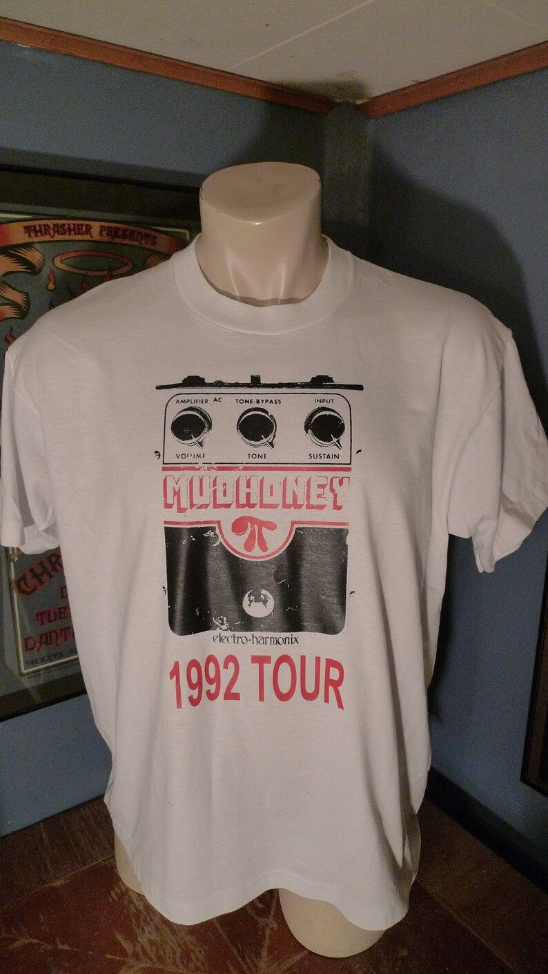 Old Stock Dated 1992 Mudhoney Shirt Deadstock Unworn Single Sided C Licensed By Roach 1992