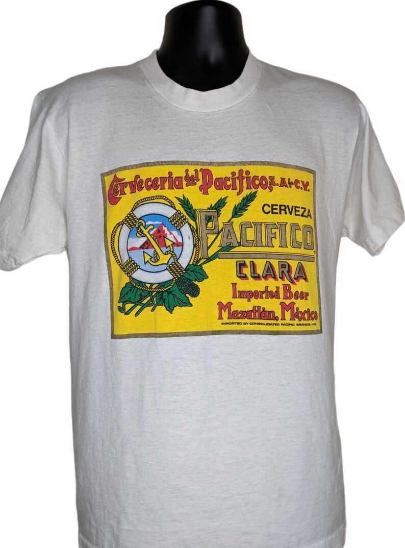 Pacifico Cerveza Vintage 90S T Shirt Raid On Maz Screen Stars Made In Usa