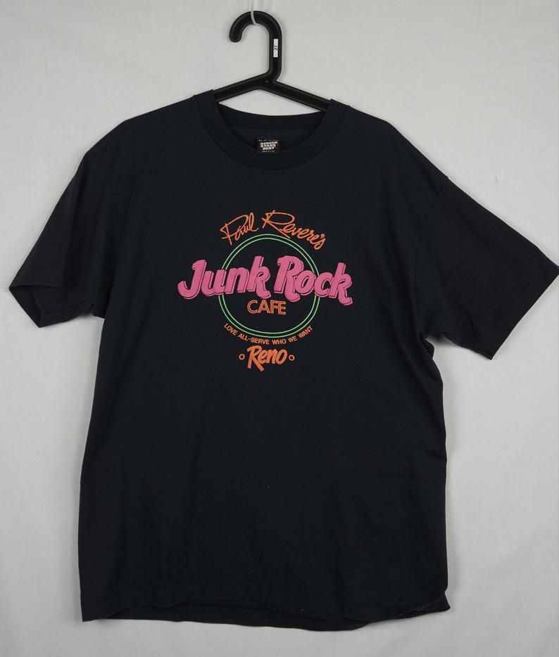 Paul Revere Junk Rock Cafe Puffed Graphic Shirt